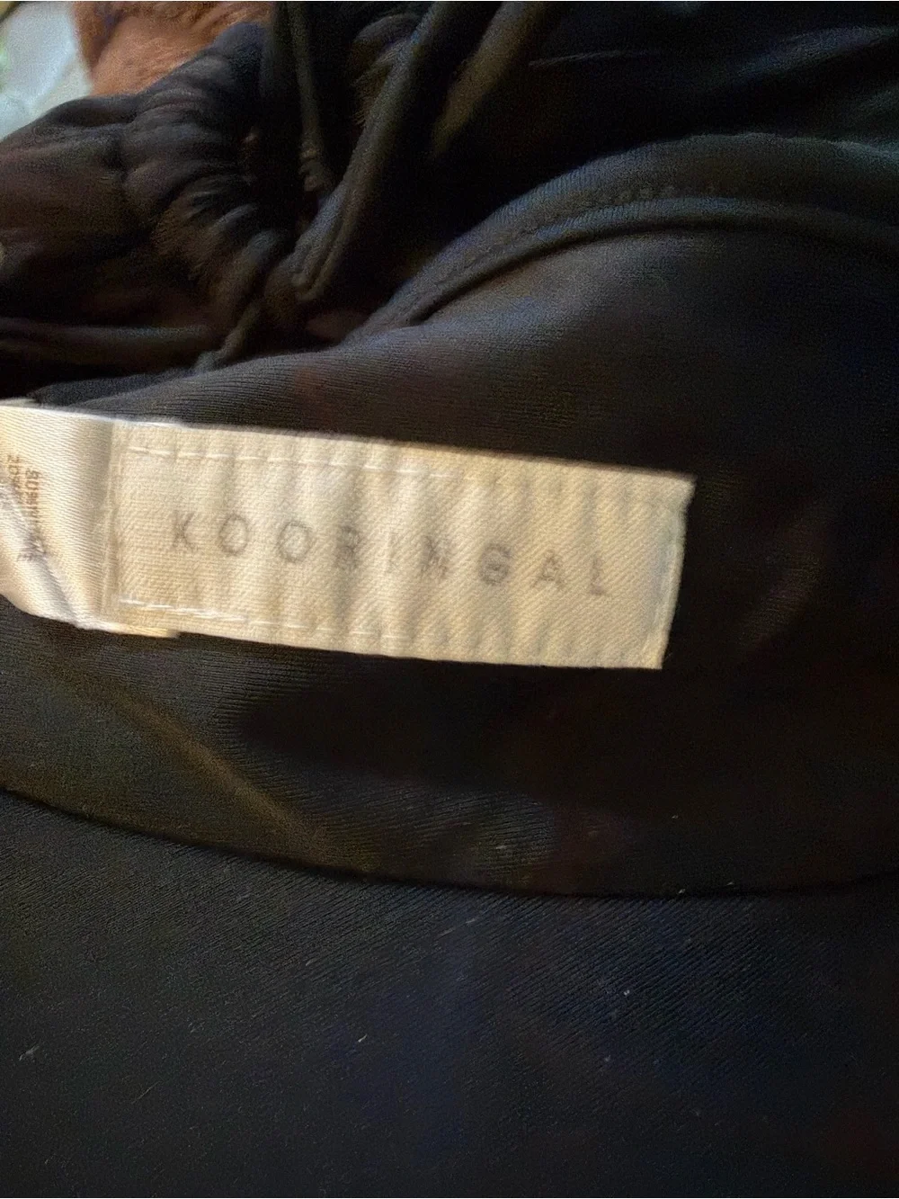 Kooringal Hayman Black Sun Visor Hat with adjustable tie in back O/S Like New